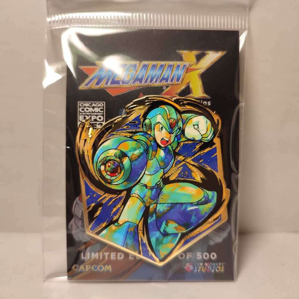 Mega Man X Painterly Series Enamel Pin Official Limited Edition Collectible